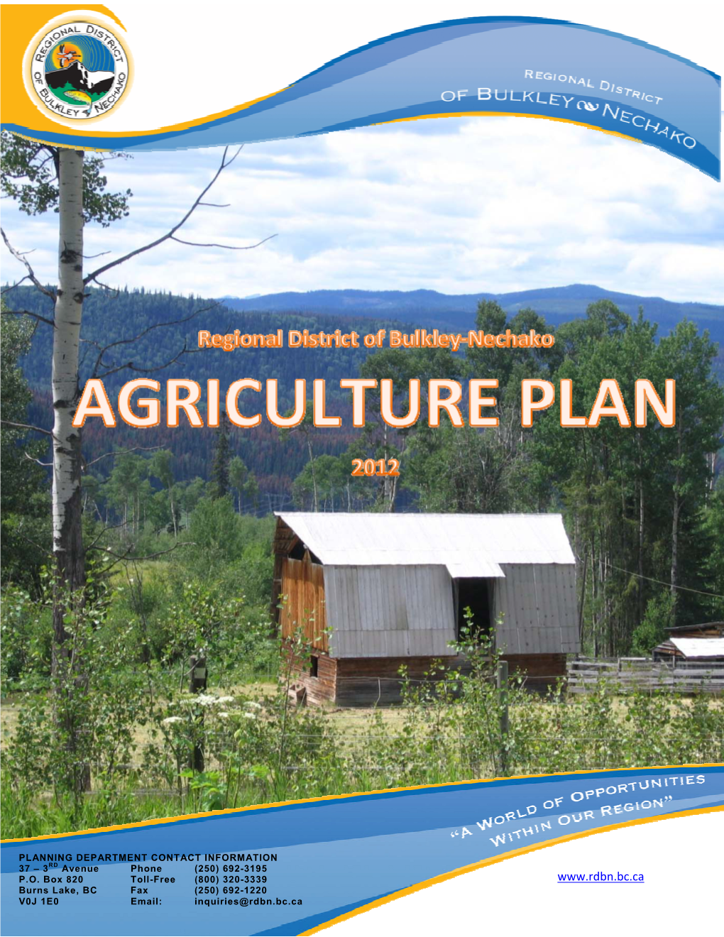 Agriculture Plan 2012