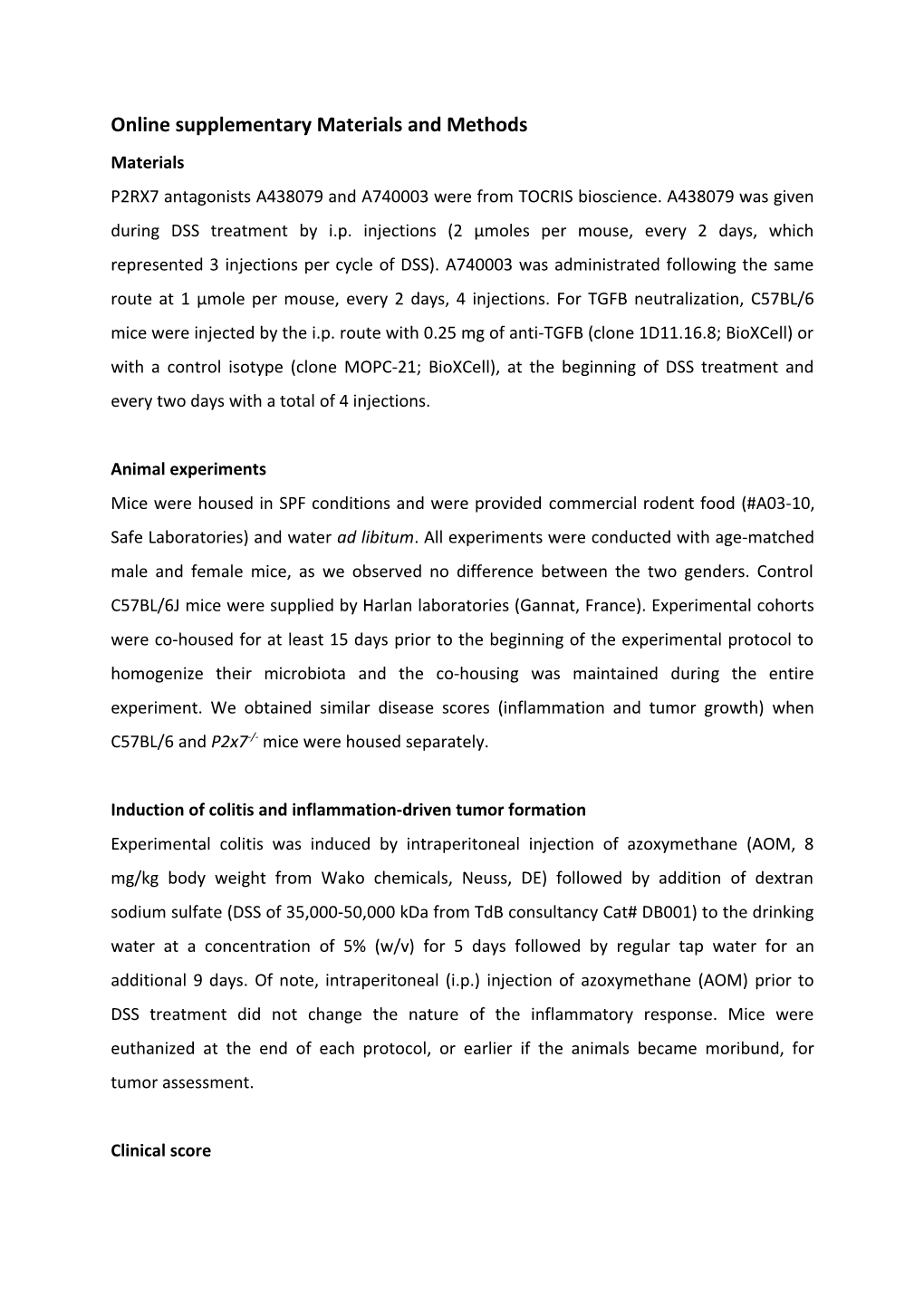 Online Supplementary Materials and Methods