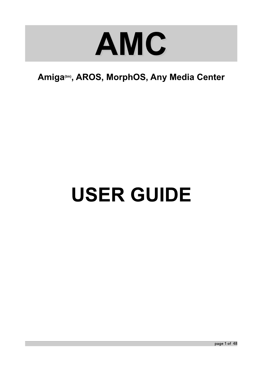 AMC Official User Guide