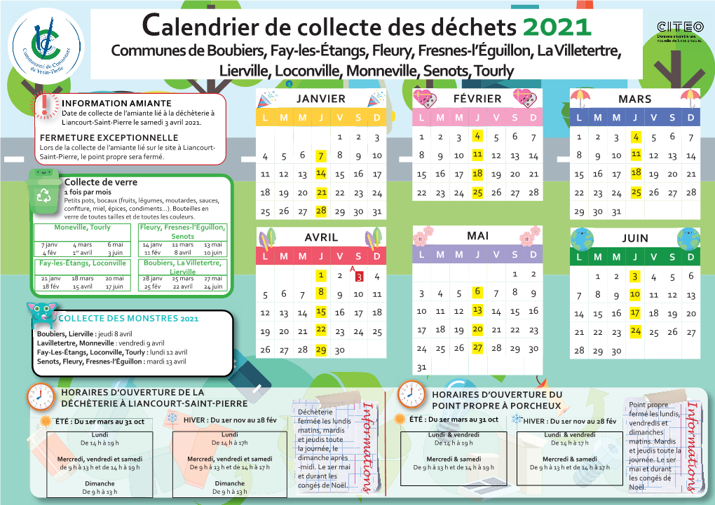 Calendrier De Recyclage Communes De Boubiers-V5.Indd