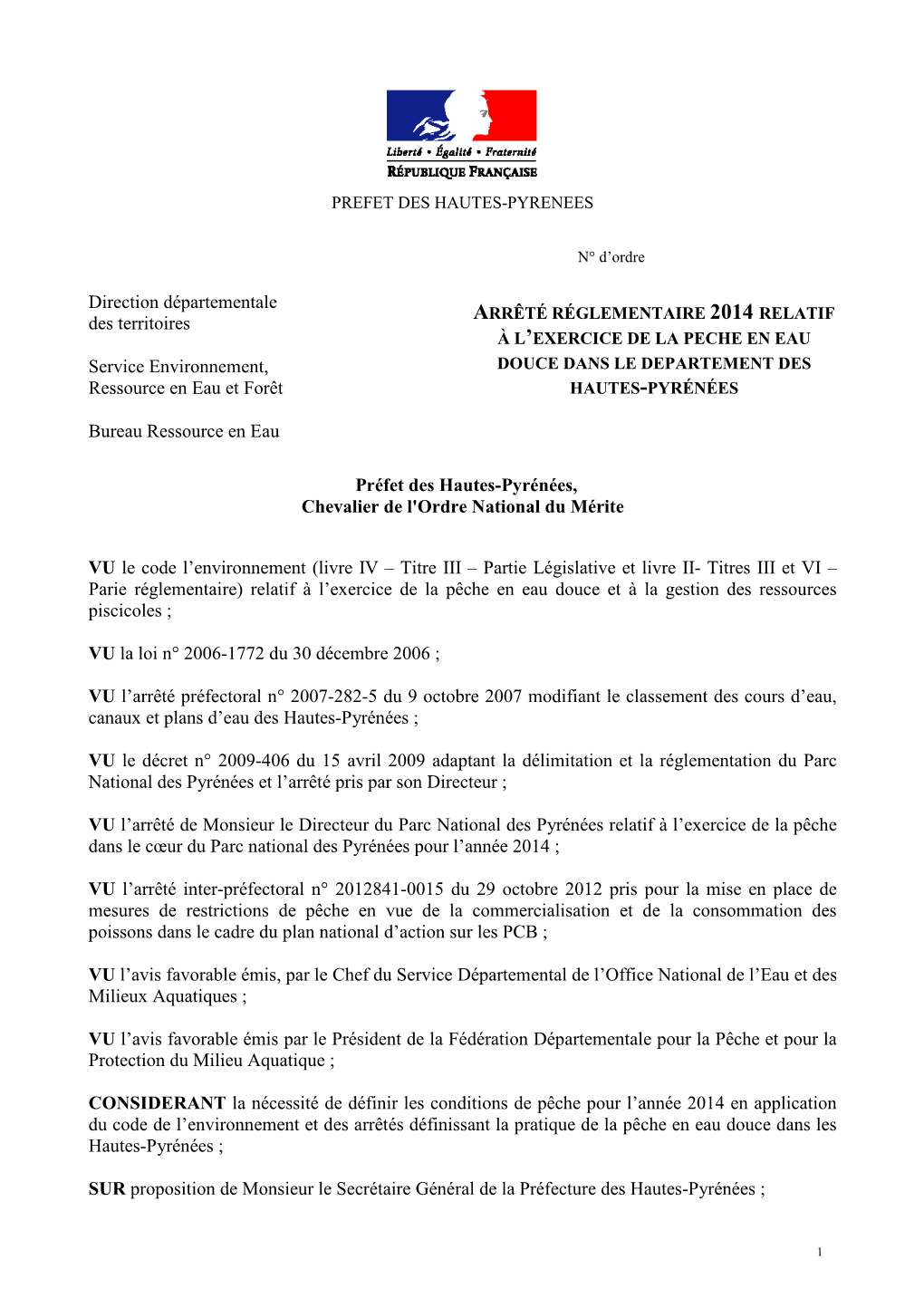 Parcours De Pêche À Réglementation Spécifique Qui Sont Inscrits Chaque Année Dans L’Arrêté Fixant Les Périodes D’Ouverture De La Pêche En Eau Douce