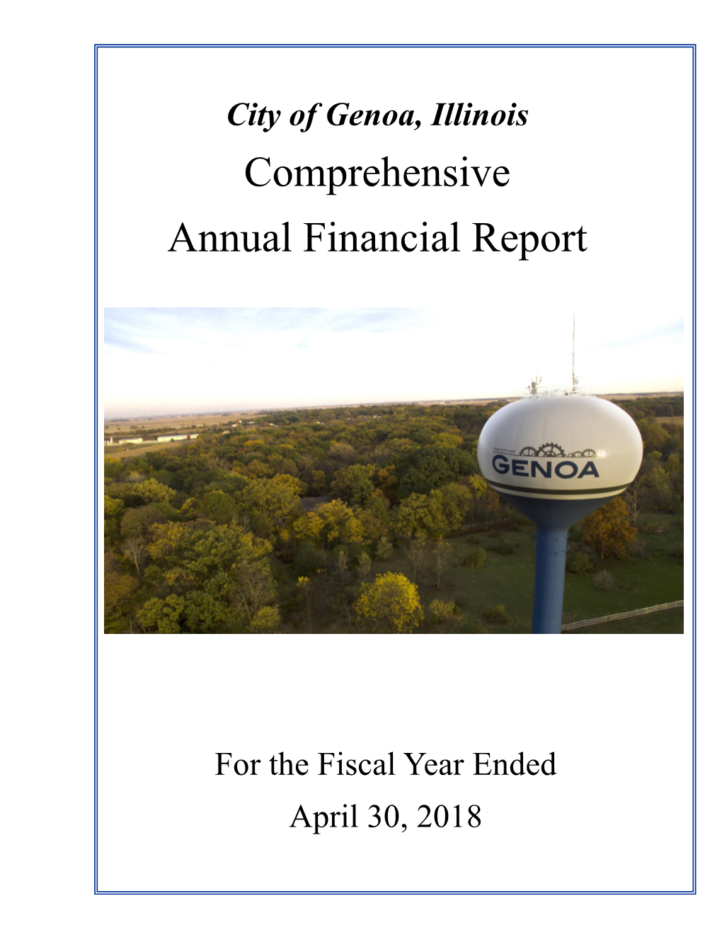 2018 Comprehensive Annual Financial Report