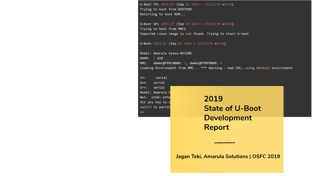 U-Boot TPL 2019.07 (Sep 01 2019 - 15:37:34 +0530) Trying to Boot from BOOTROM Returning to Boot ROM