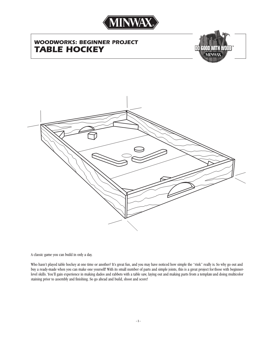 Woodworks: Beginner Project Table Hockey