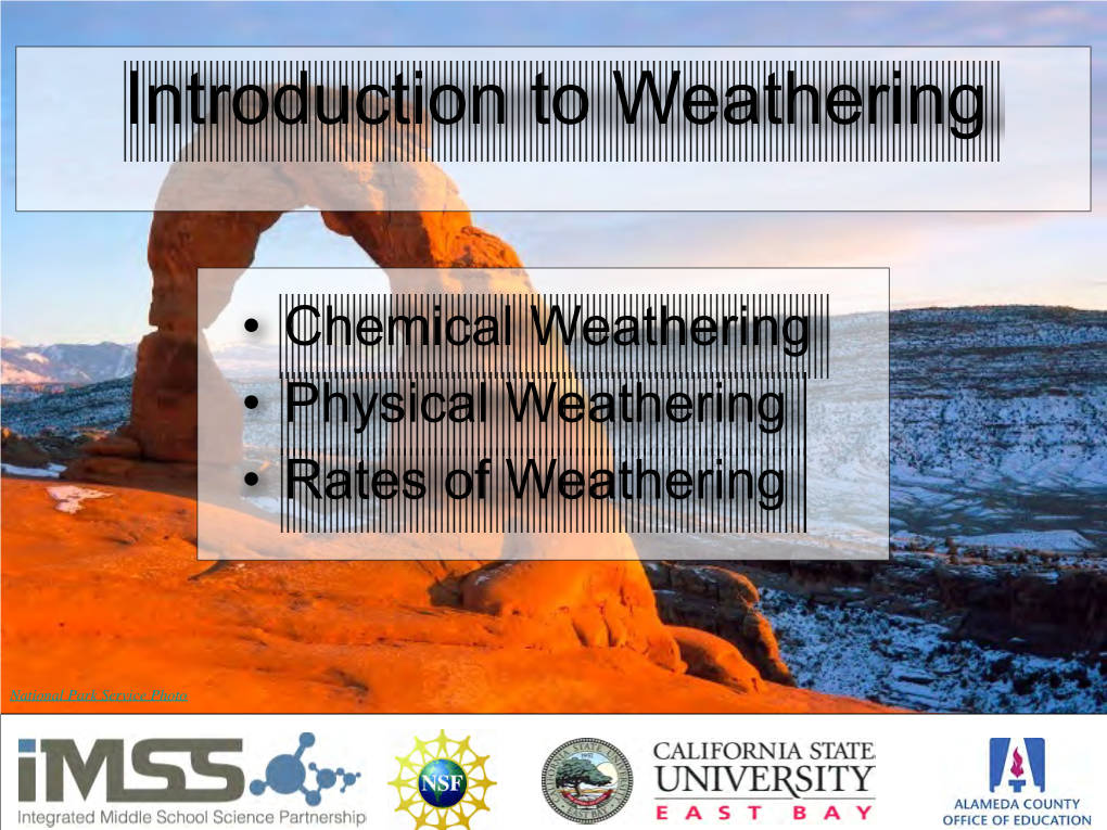 Introduction to Weathering