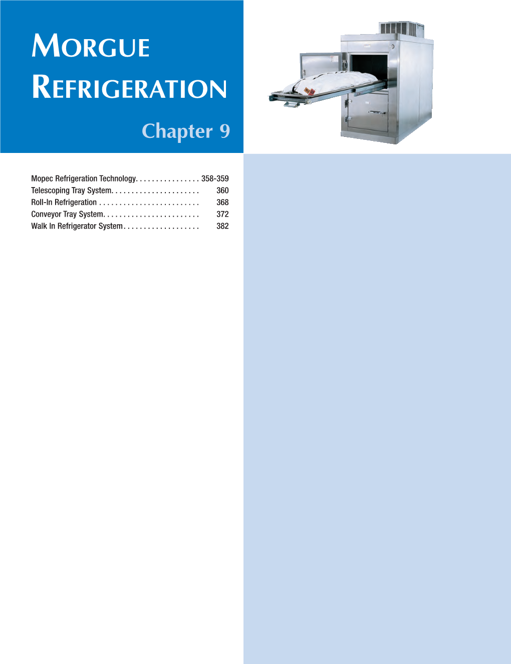 MORGUE REFRIGERATION Chapter 9