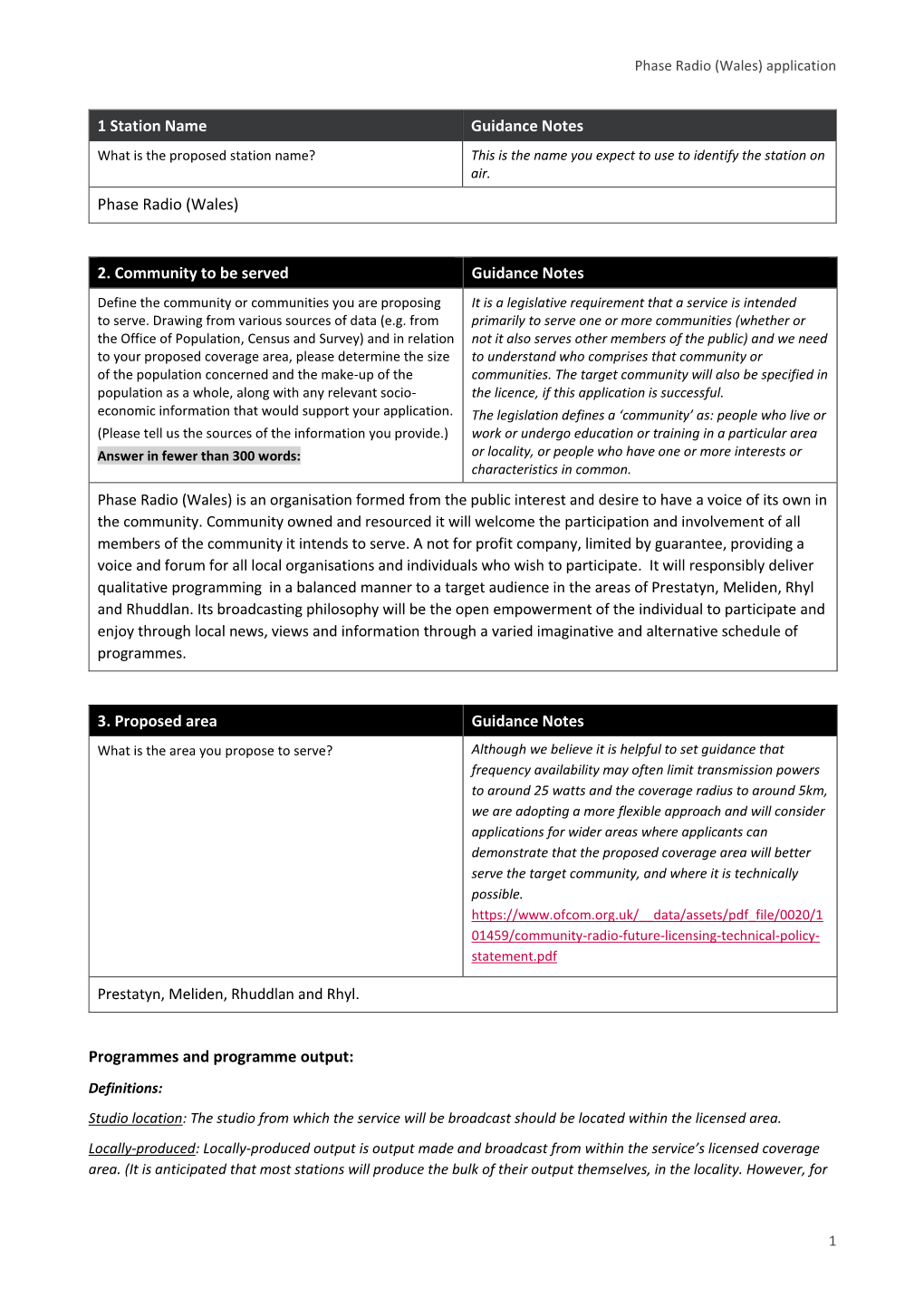 Phase Radio (Wales) Application