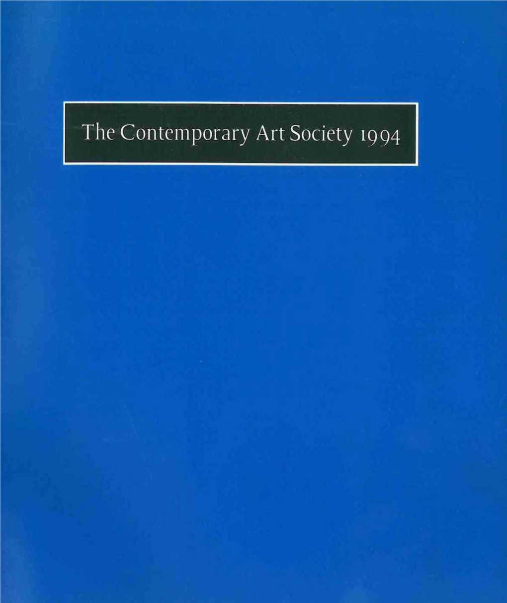 Contemporary Art Society Annual Report 1994