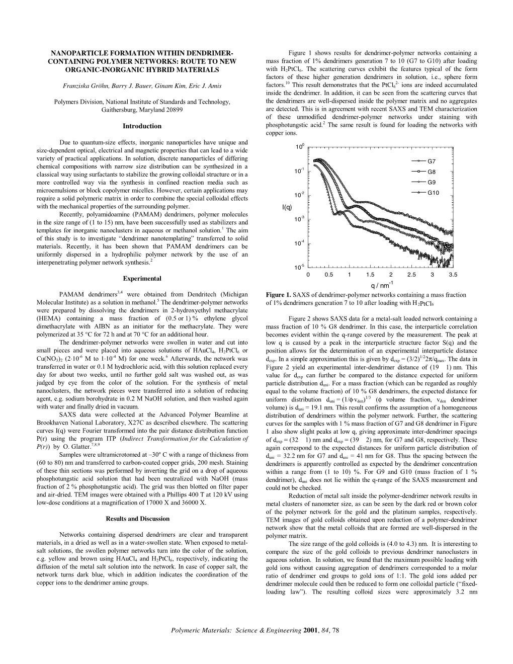 Route to New Organic-Inorganic Hybrid Materials