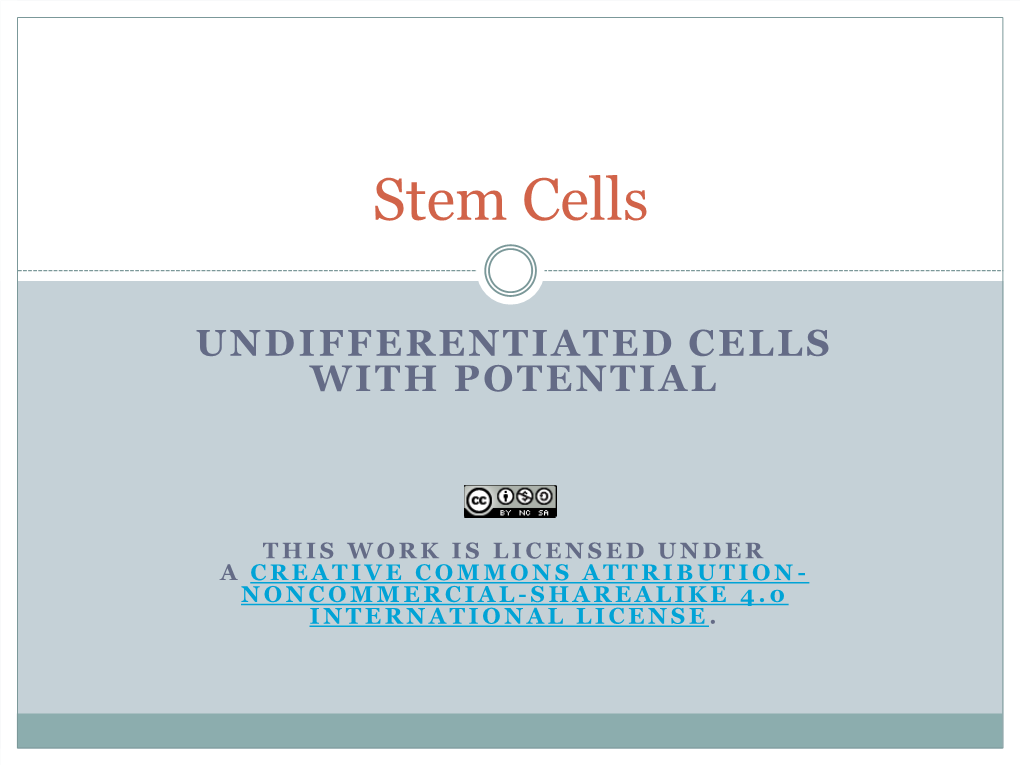 10B. Stem Cells