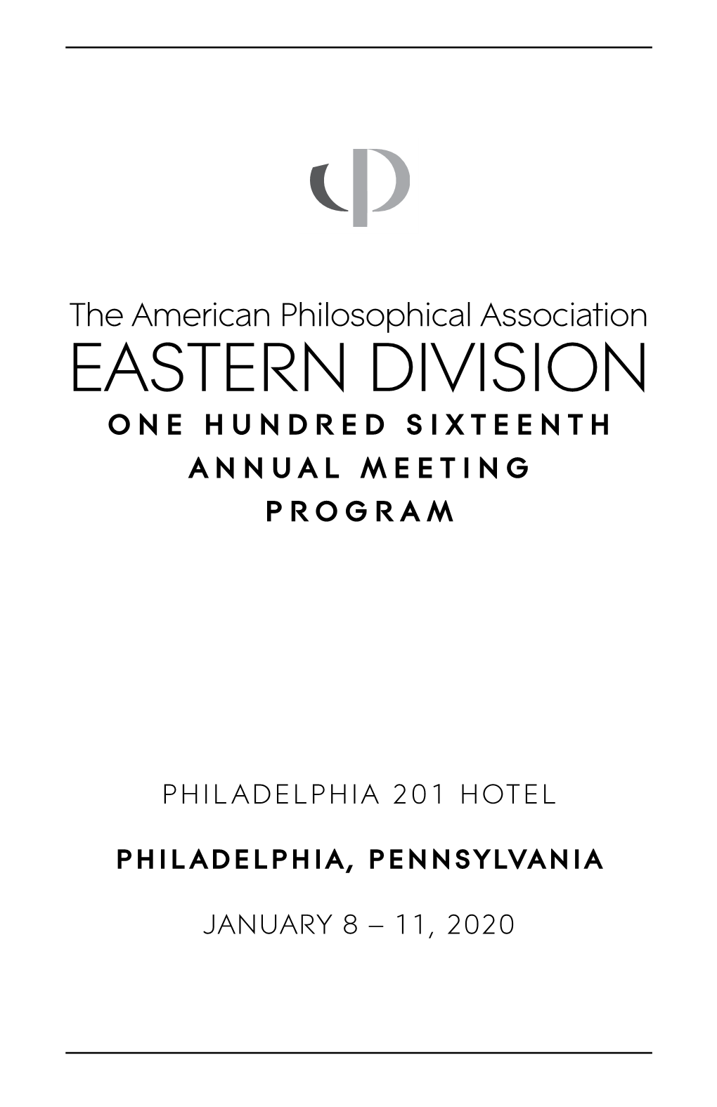 2020 APA Eastern Division Meeting Program