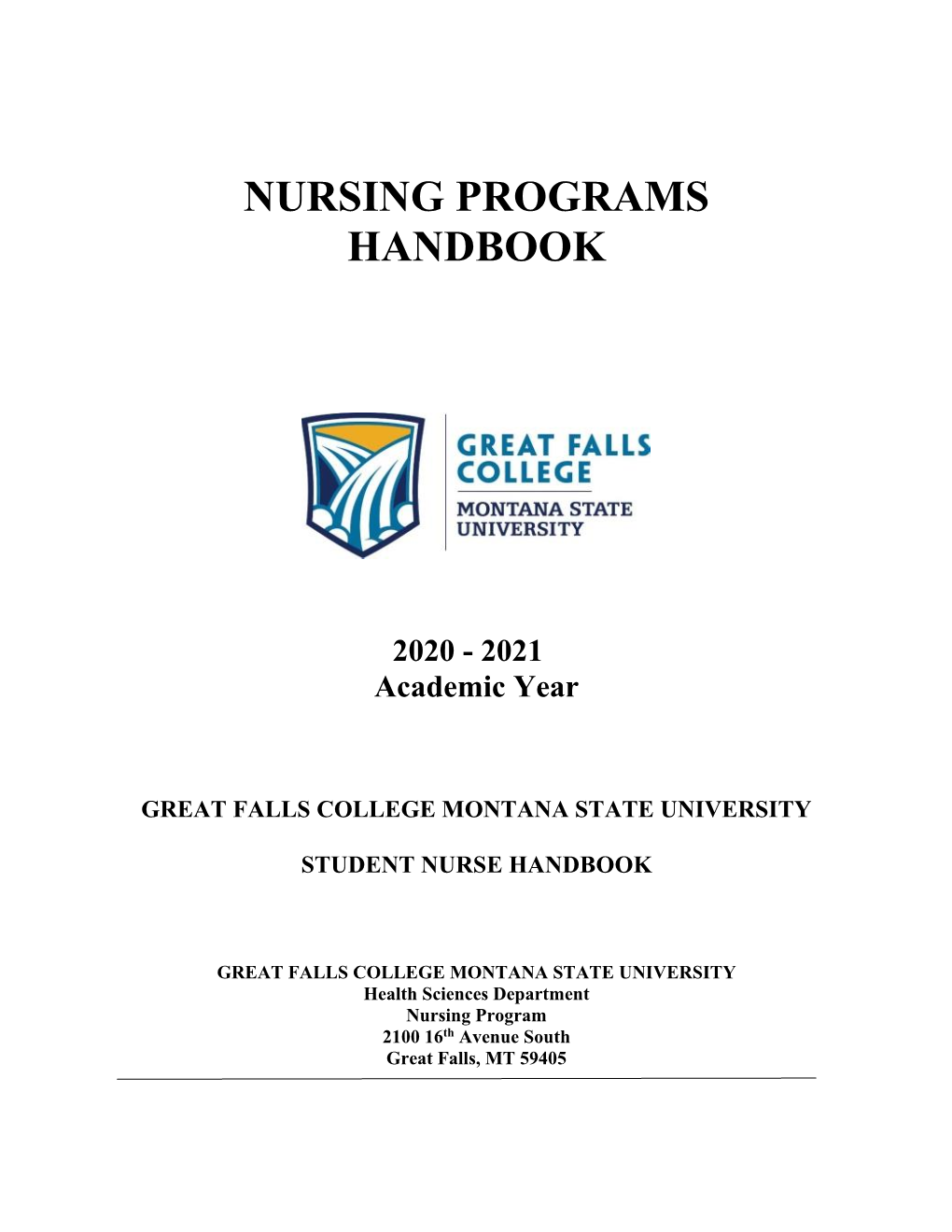 Nursing Programs Handbook