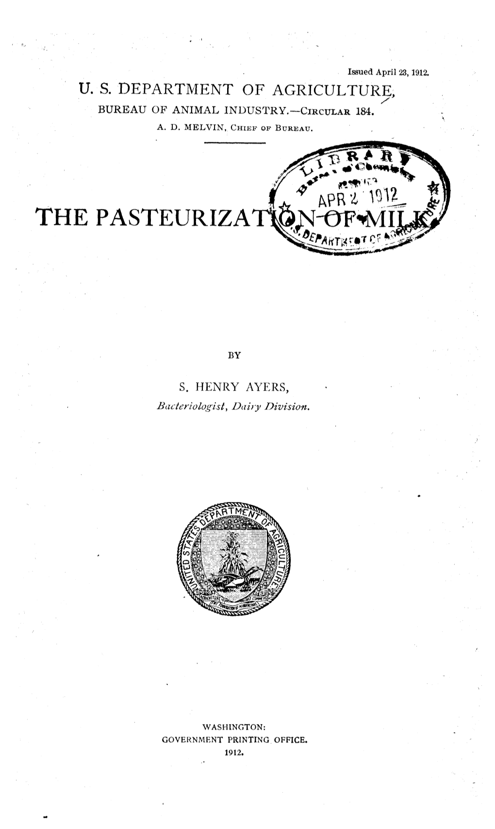 The Pasteurization of Milk