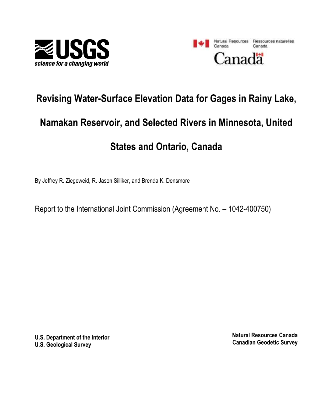 Revising Water-Surface Elevation Data for Gages in Rainy Lake