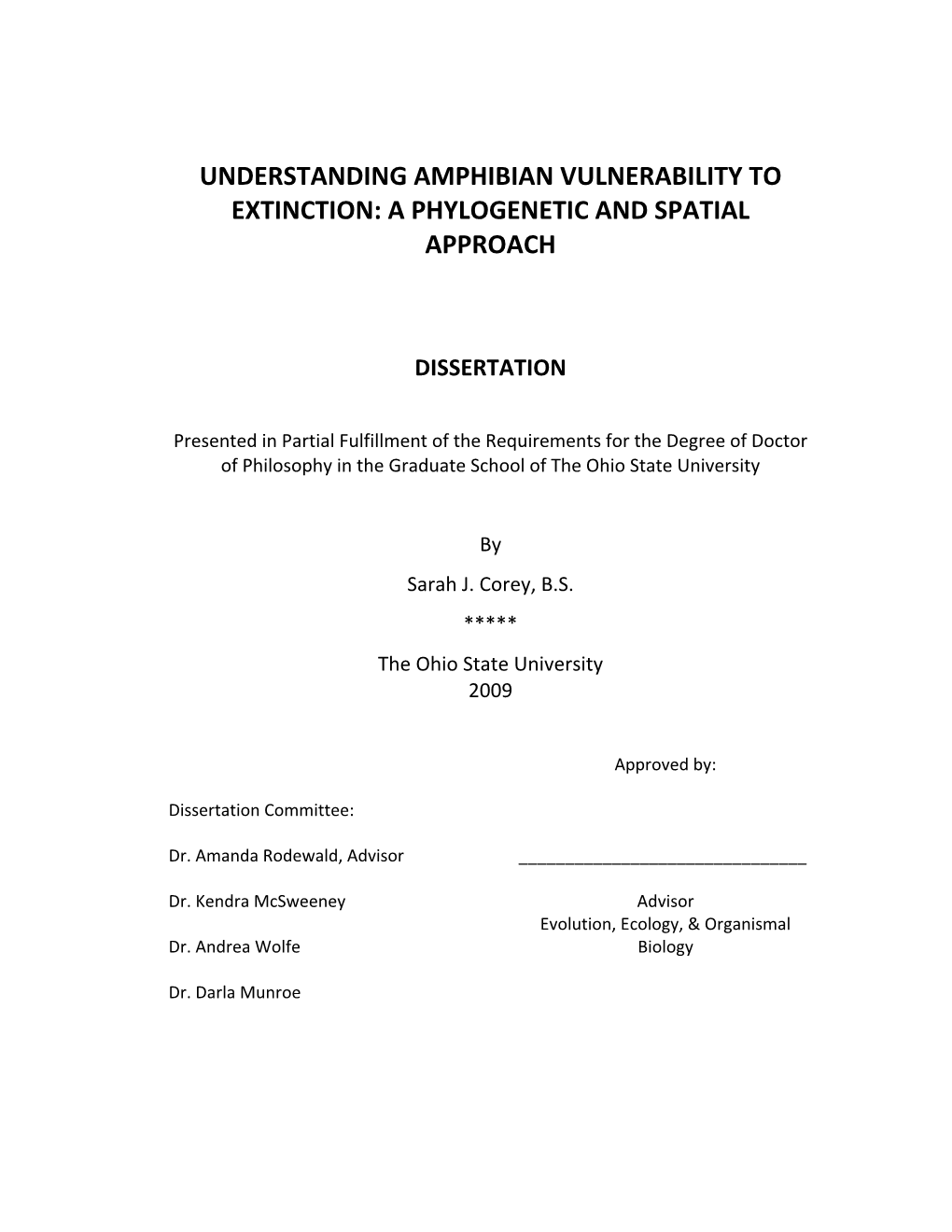 A Phylogenetic and Spatial Approach