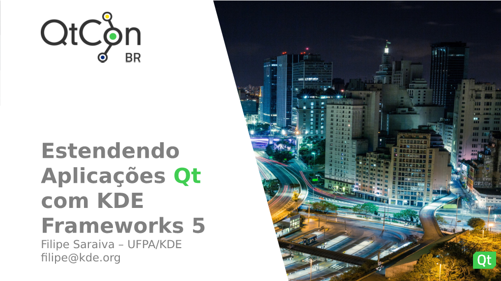 Estendendo Aplicações Qt Com KDE Frameworks 5