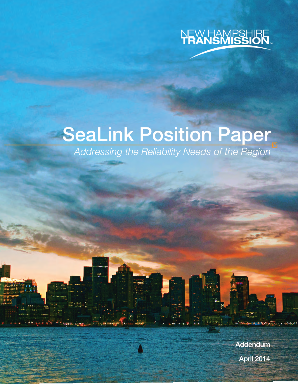Sealink Position Paper Addressing the Reliability Needs of the Region