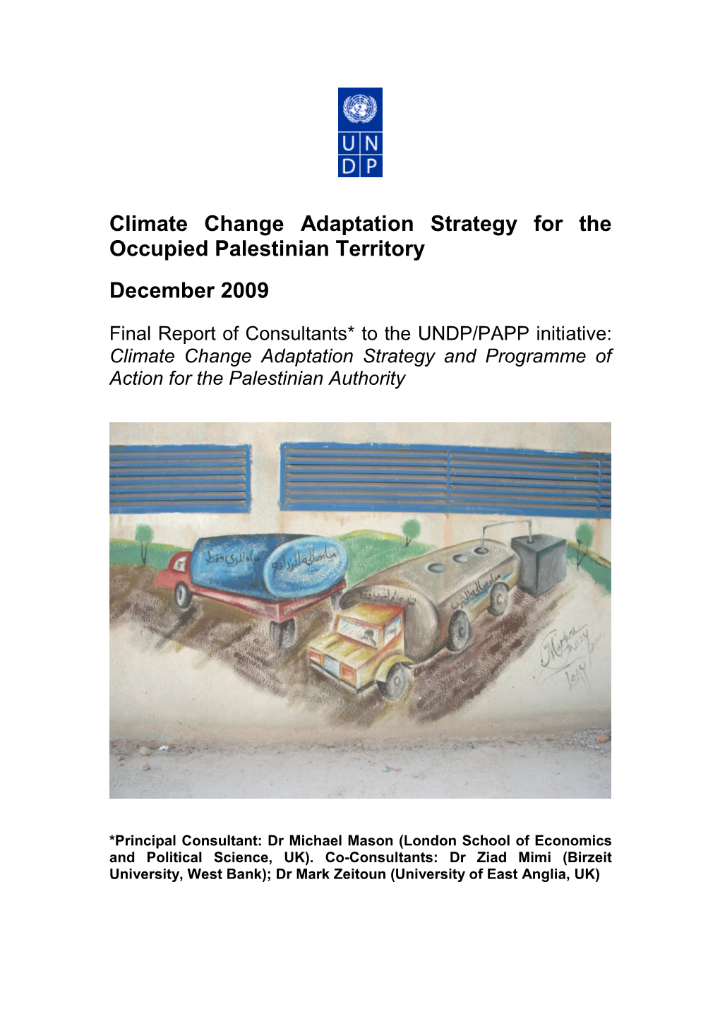 Climate Change Adaptation Strategy for the Occupied Palestinian Territory
