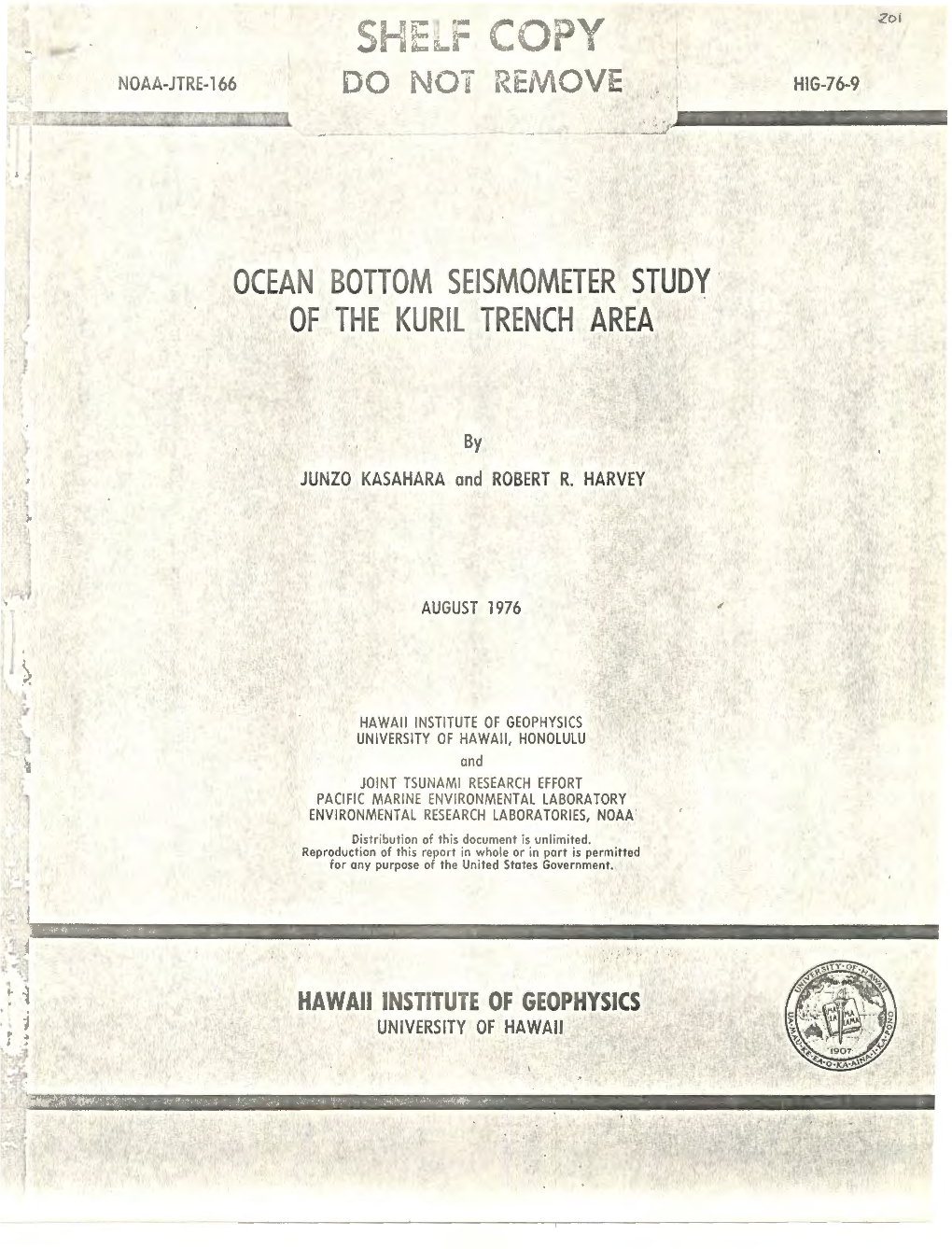 Ocean Bottom Seismometer Study of the Kuril Trench Area