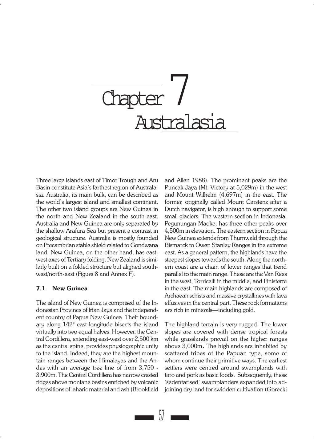 Chapter 7 Australasia