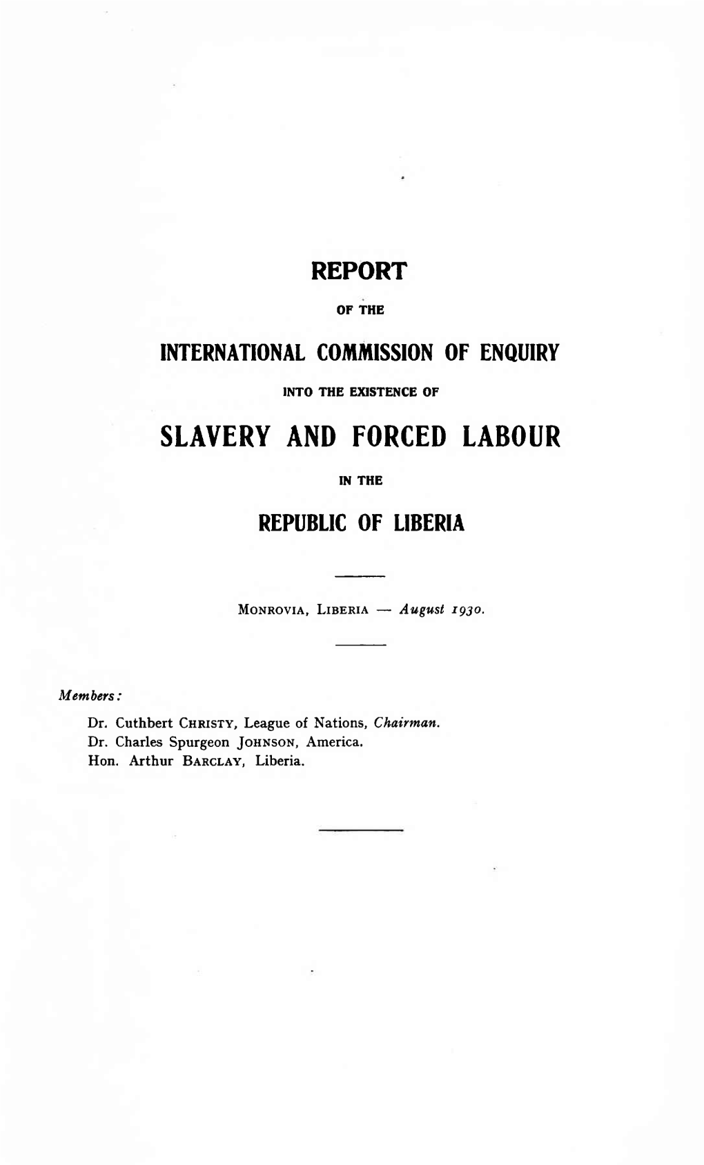 Slavery and Forced Labour