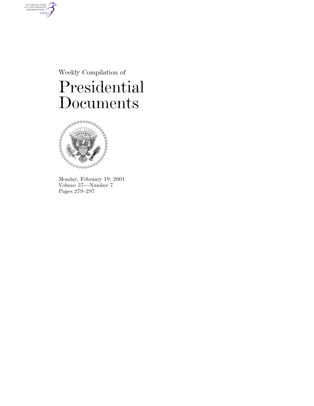 Presidential Documents