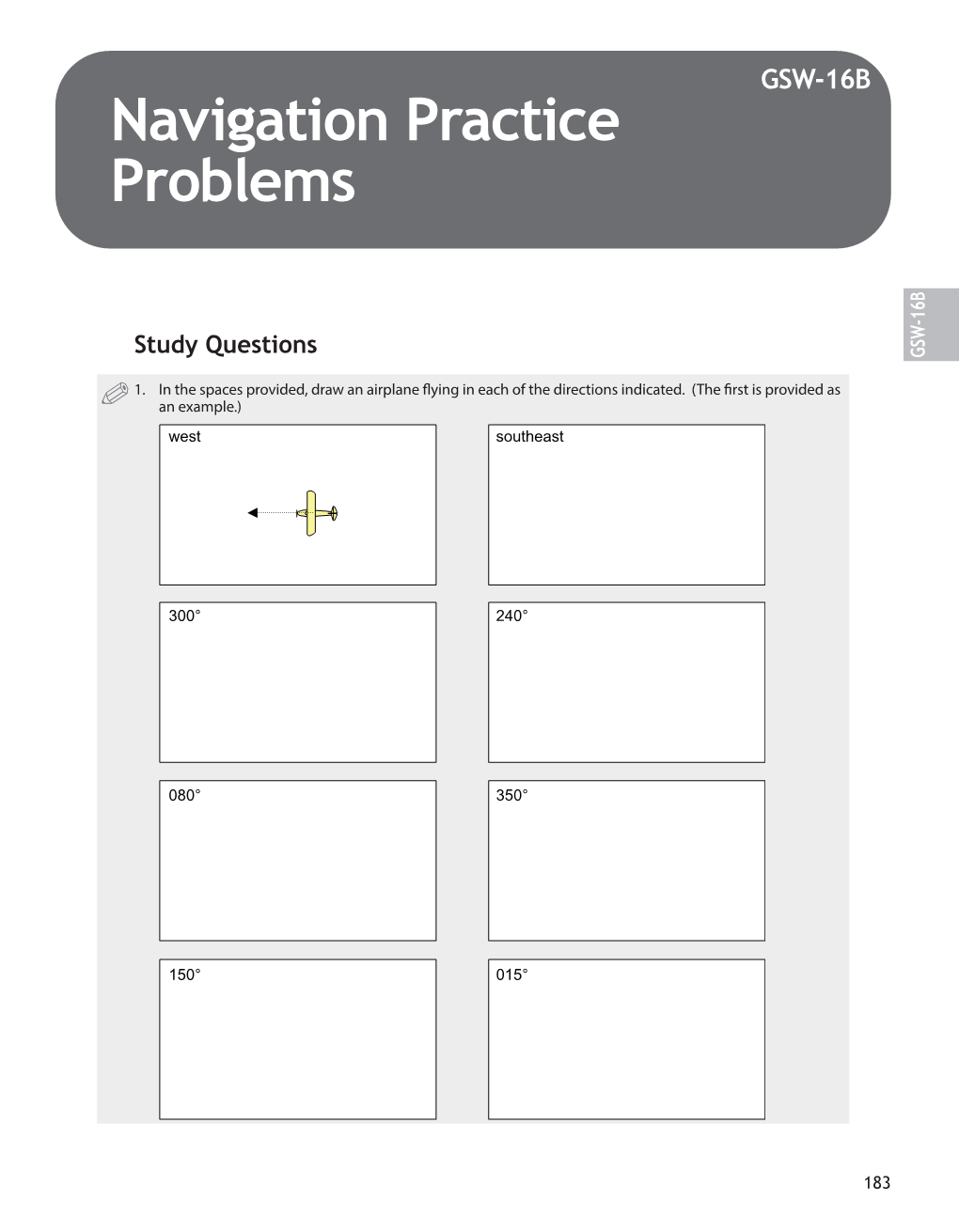 Navigation Practice Problems