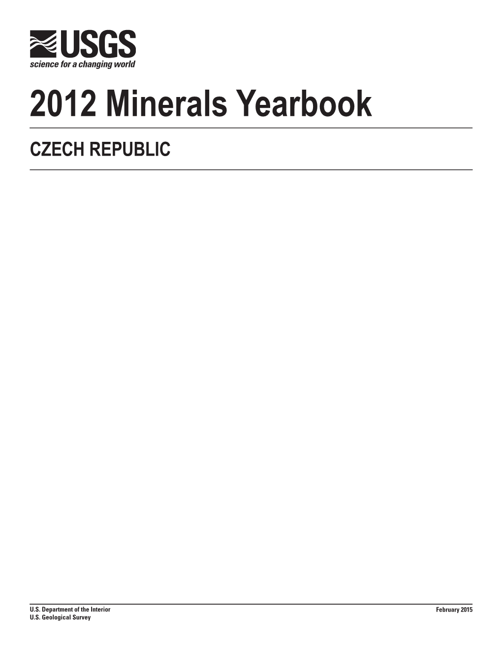 The Mineral Industry of the Czech Republic in 2012