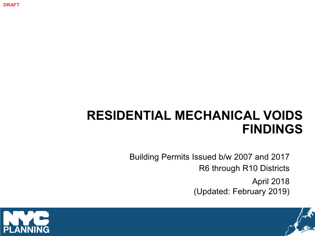 Residential Mechanical Voids Findings