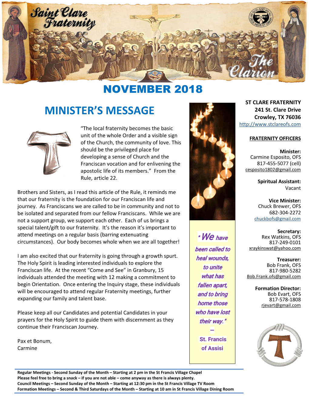 Minister's Message