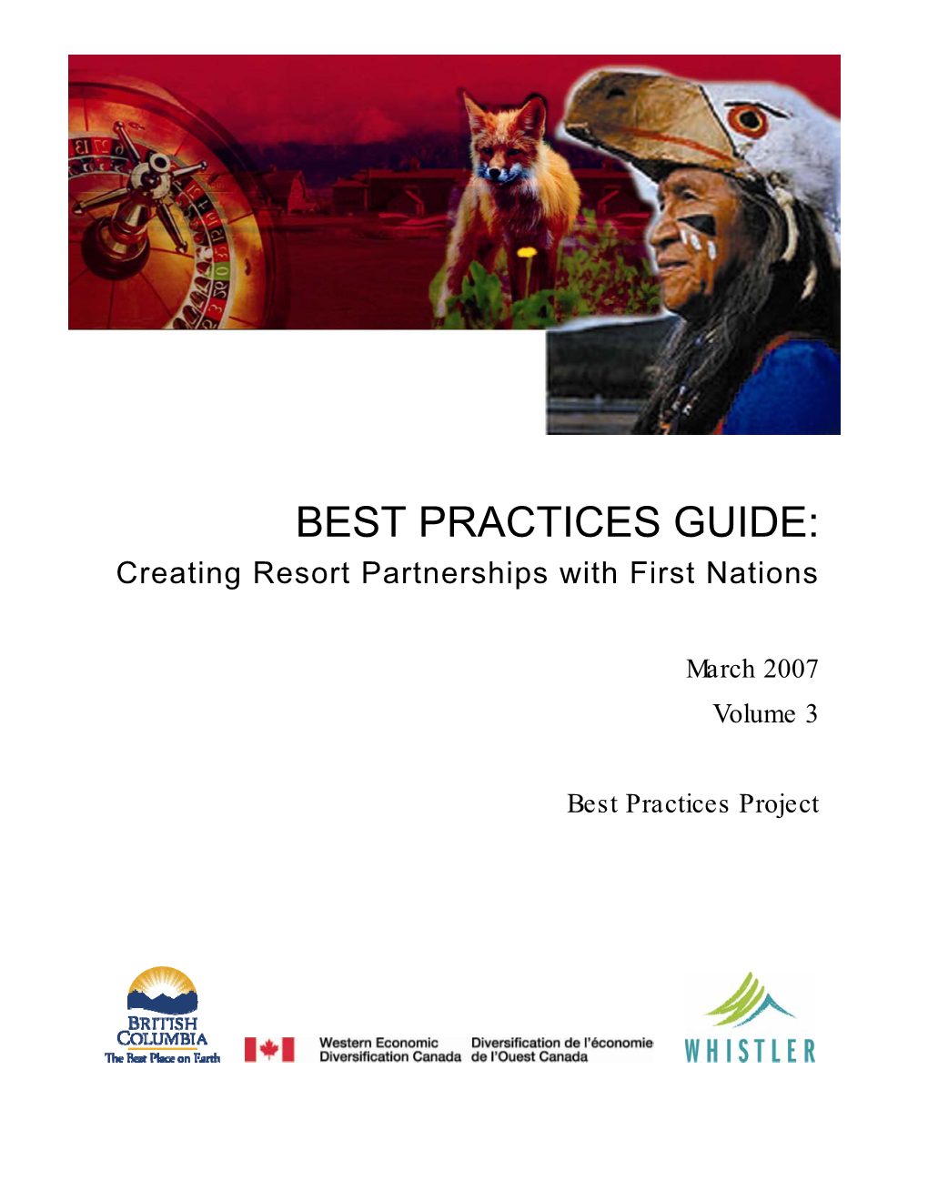 BEST PRACTICES GUIDE: Creating Resort Partnerships with First Nations