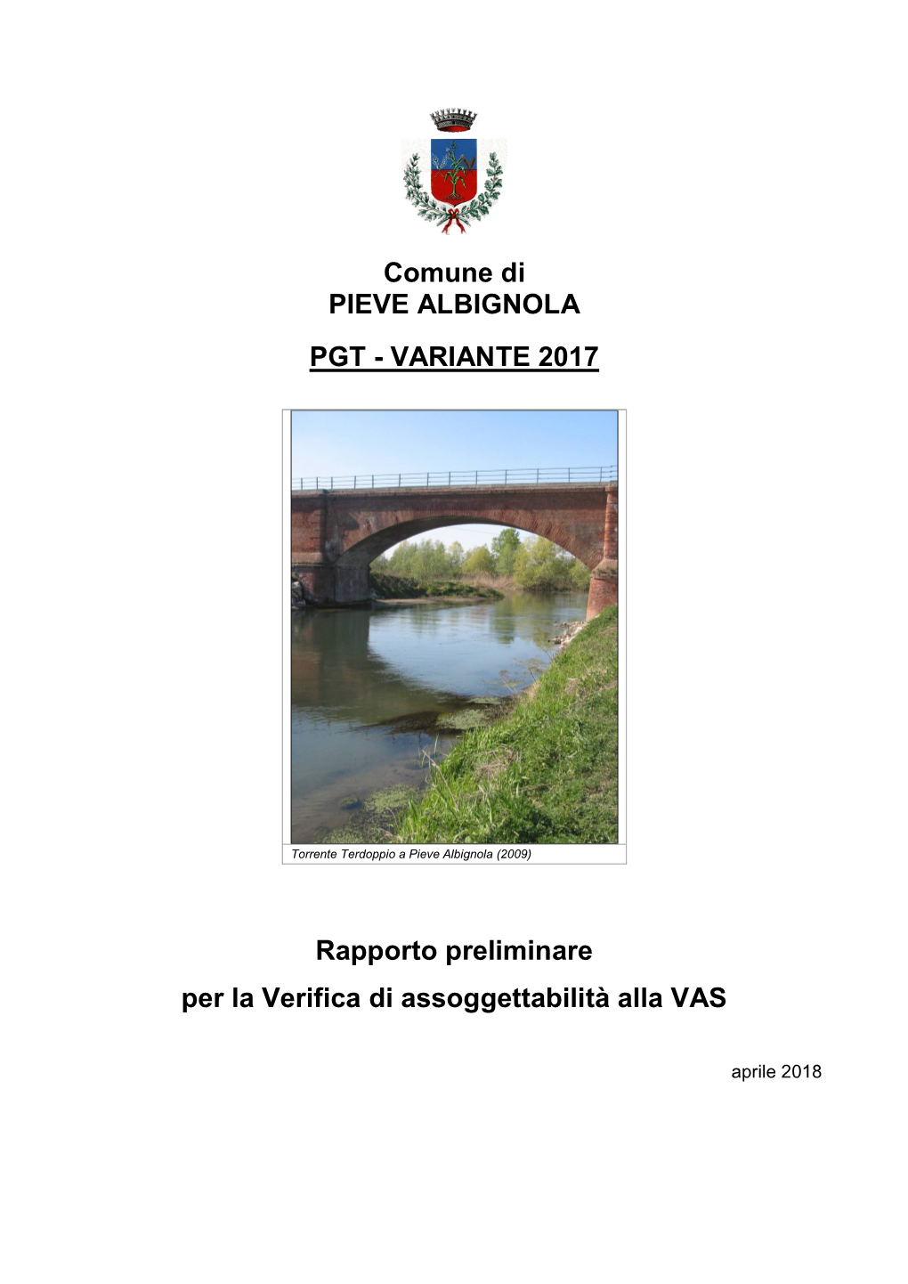 VARIANTE 2017 Rapporto