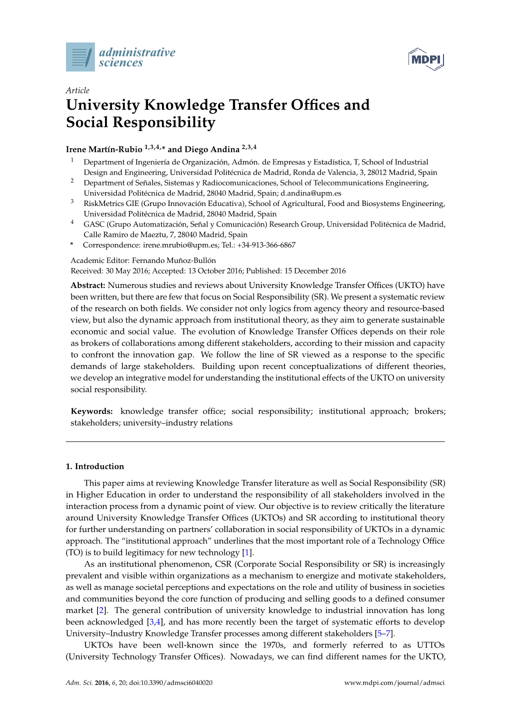 University Knowledge Transfer Offices and Social Responsibility