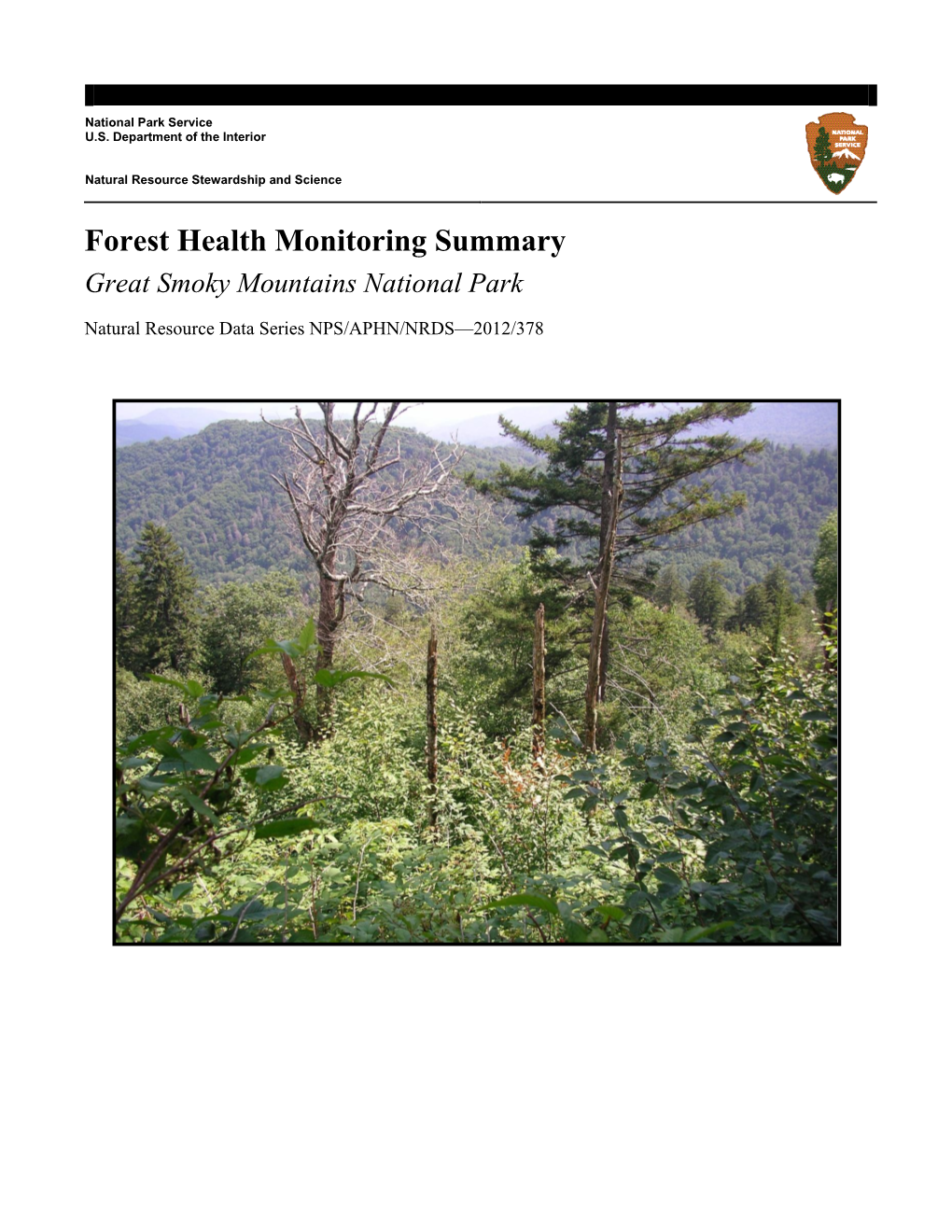 Forest Health Monitoring Summary, Great Smoky Mountains National Park