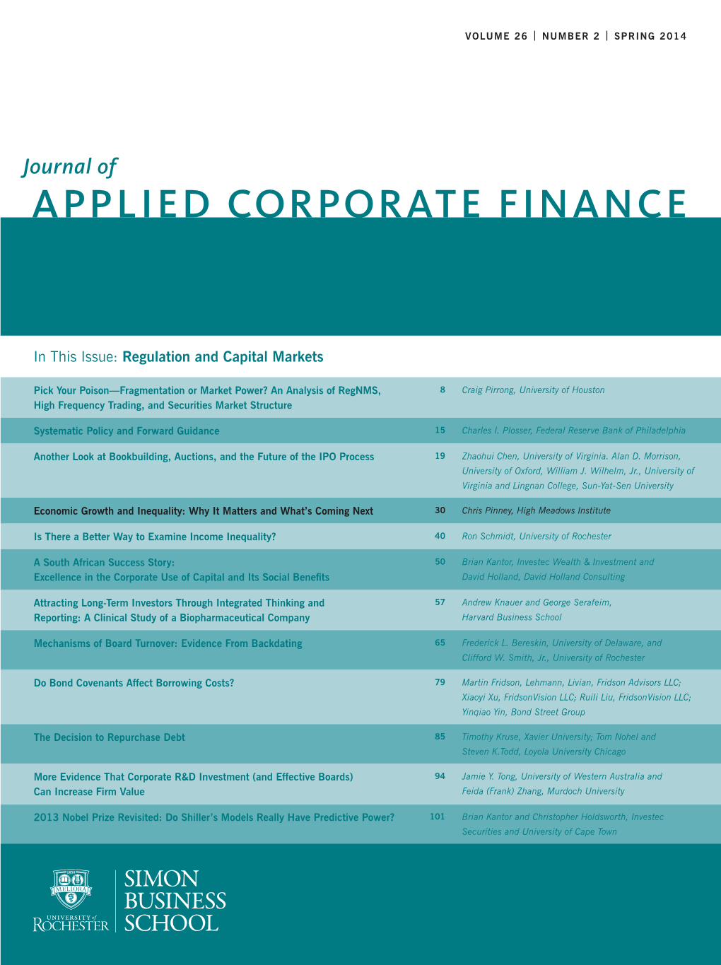 Applied Corporate Finance