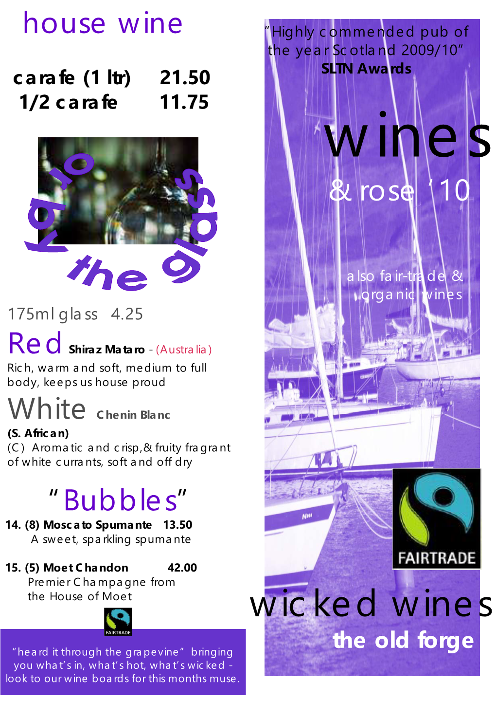 Wine Menu 2010 Draft