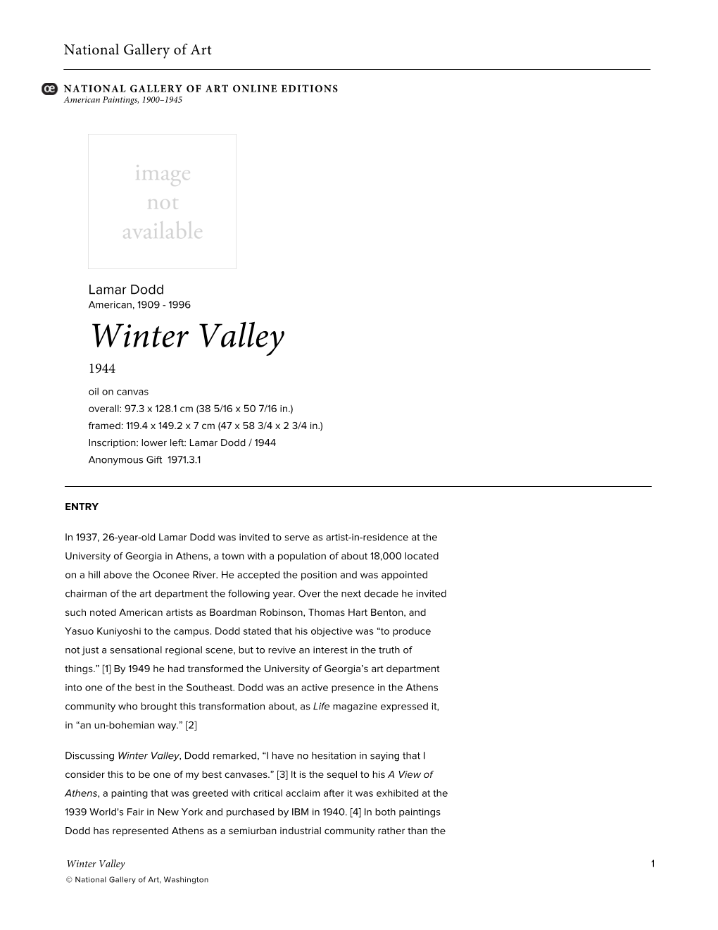 Winter Valley