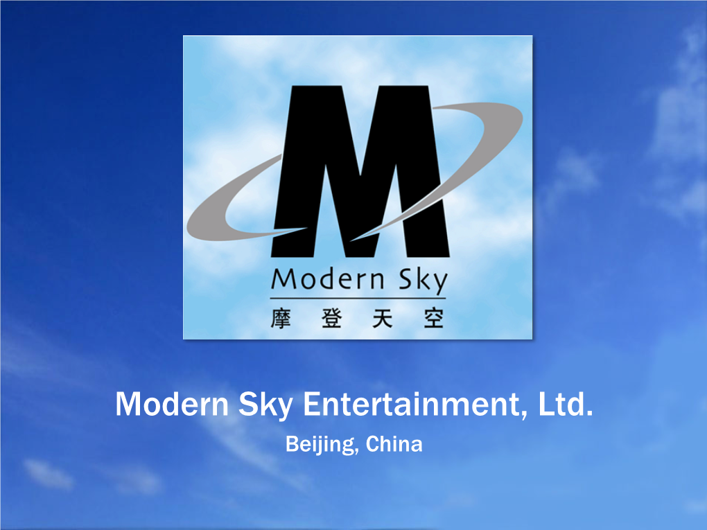 Modern Sky Records Is Mainland China’S Largest Independent Record Label