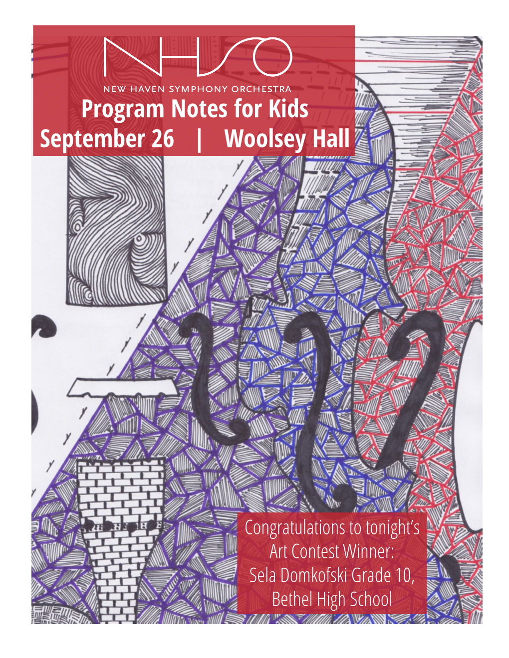 Program Notes for Kids September 26 | Woolsey Hall