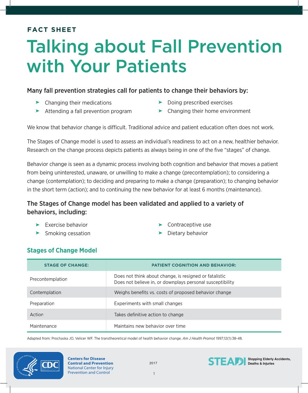 Talking About Fall Prevention with Your Patients
