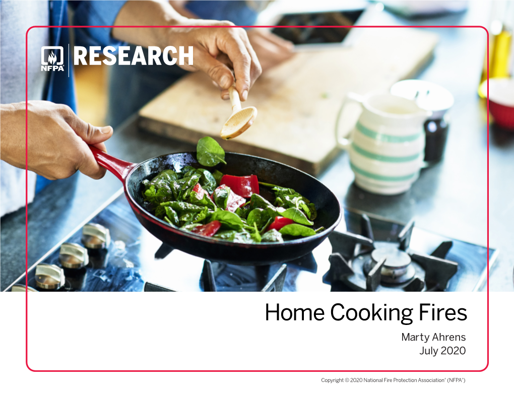 Home Cooking Fires Report