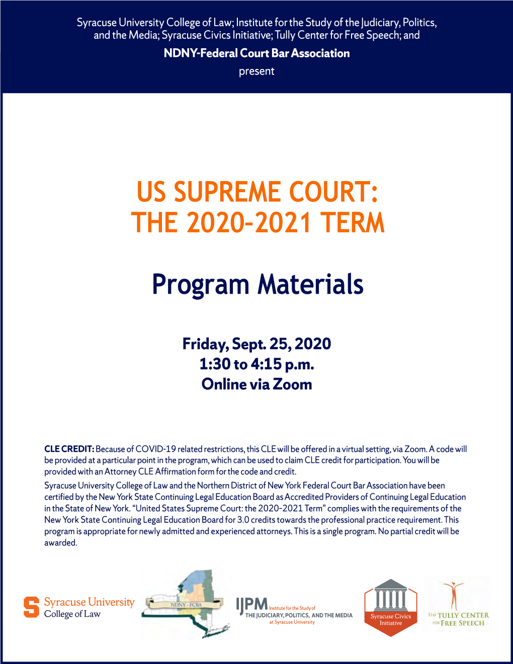 US SUPREME COURT: the 2020–2021 TERM Program Materials