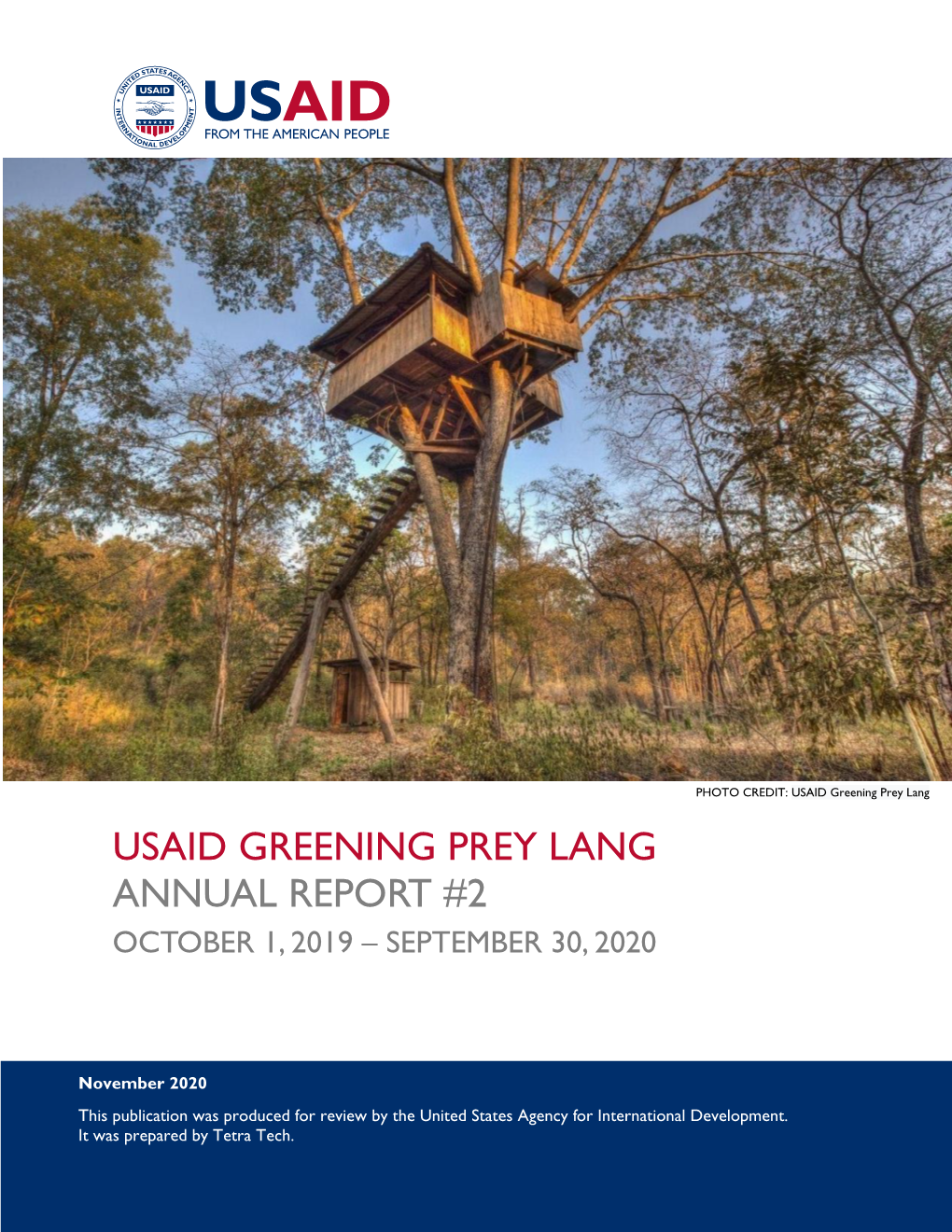 Usaid Greening Prey Lang Annual Report #2 October 1, 2019 – September 30, 2020
