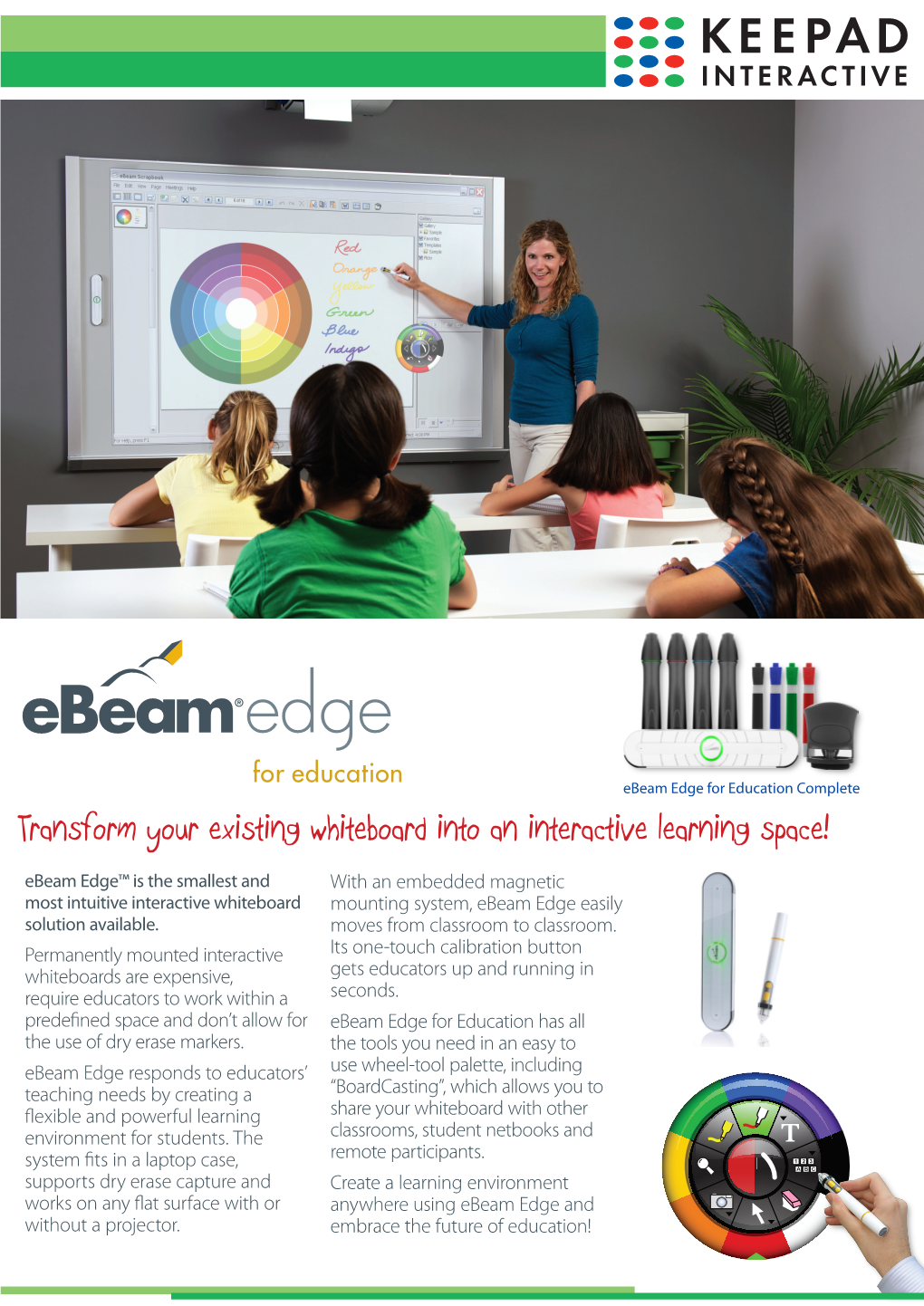 Transform Your Existing Whiteboard Into an Interactive Learning Space!