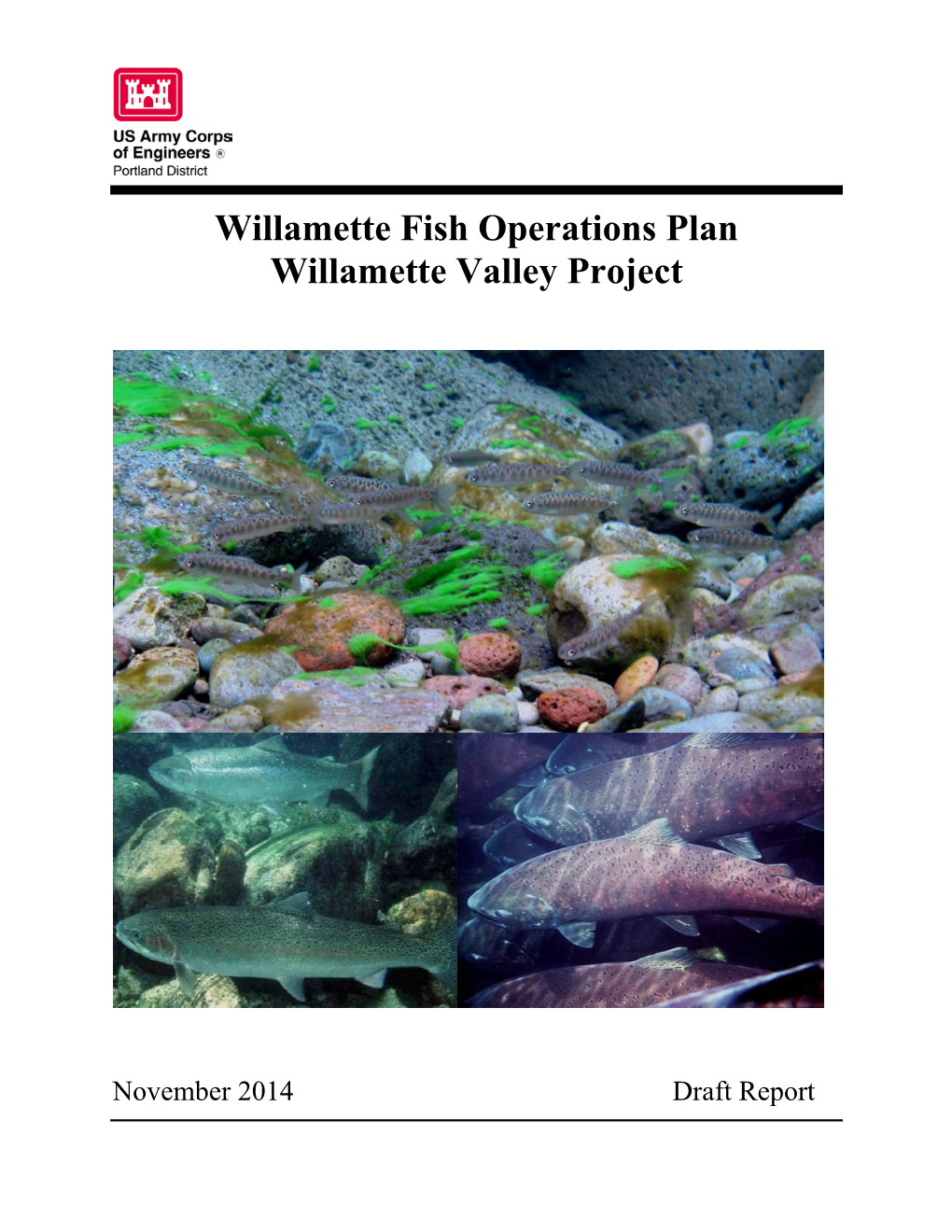 Willamette Fish Operations Plan Willamette Valley Project