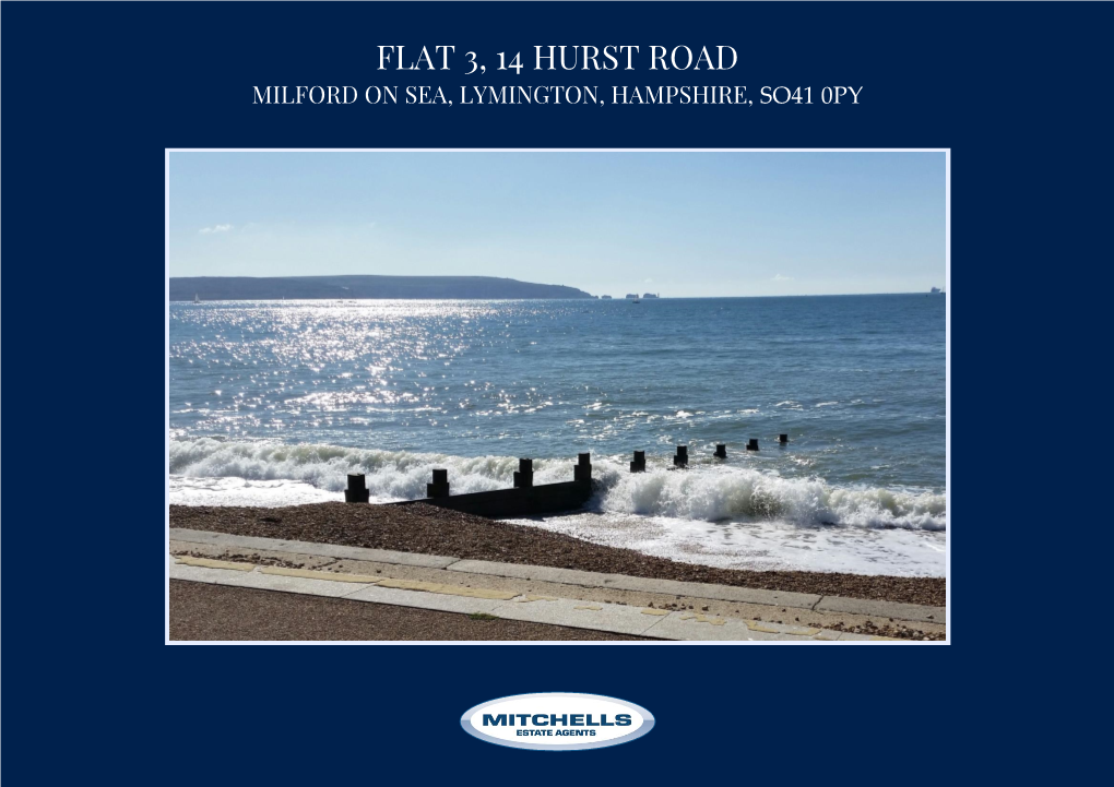 Flat 3, 14 Hurst Road Milford on Sea, Lymington, Hampshire, So41 0Py