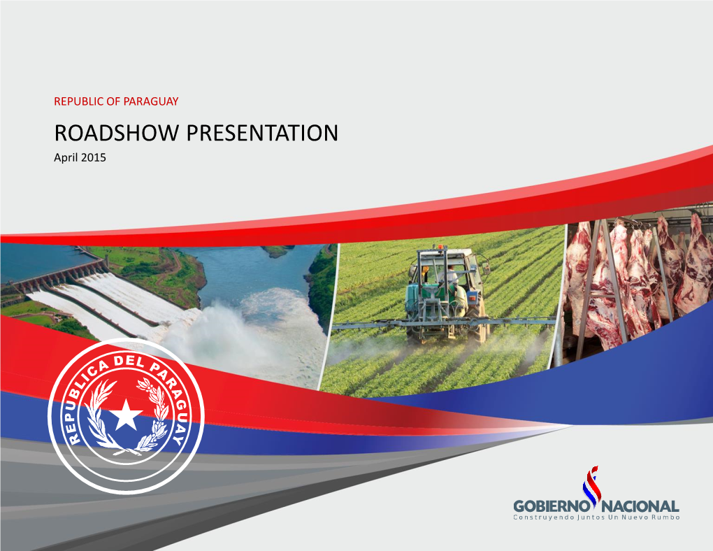 ROADSHOW PRESENTATION April 2015 Disclaimer