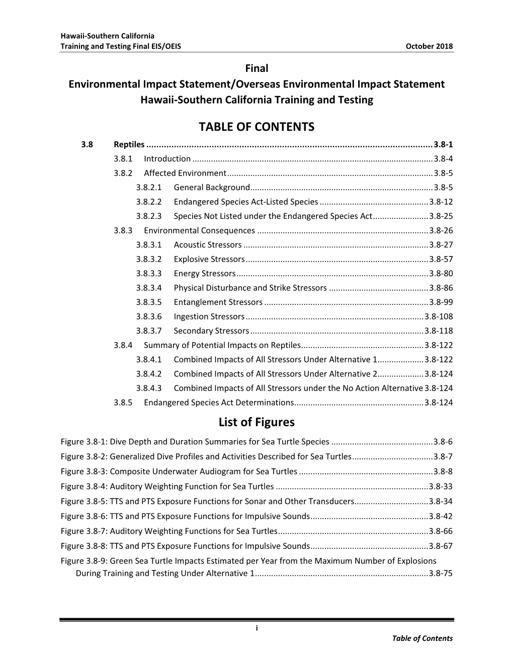 TABLE of CONTENTS List of Figures