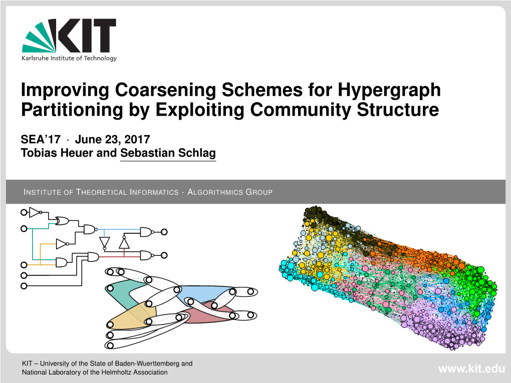 Improving Coarsening Schemes for Hypergraph Partitioning by Exploiting Community Structure