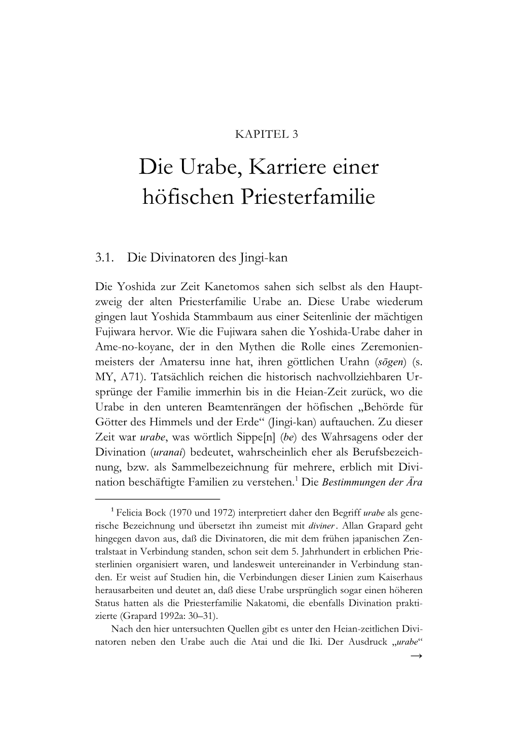 Die Urabe, Karriere Einer Höfischen Priesterfamilie